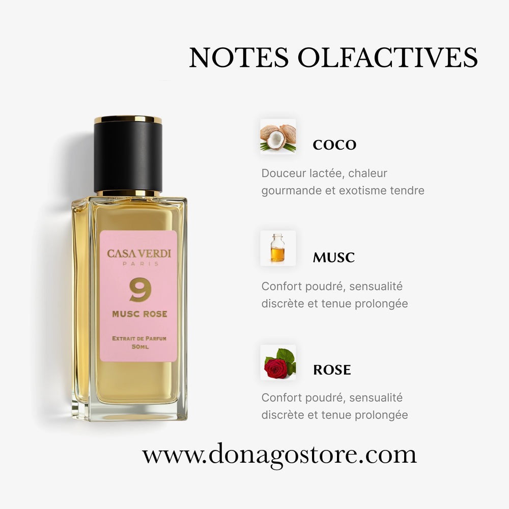 MUSC ROSE, CASA VERDI, EAU DE PARFUM 50ML MIXTE