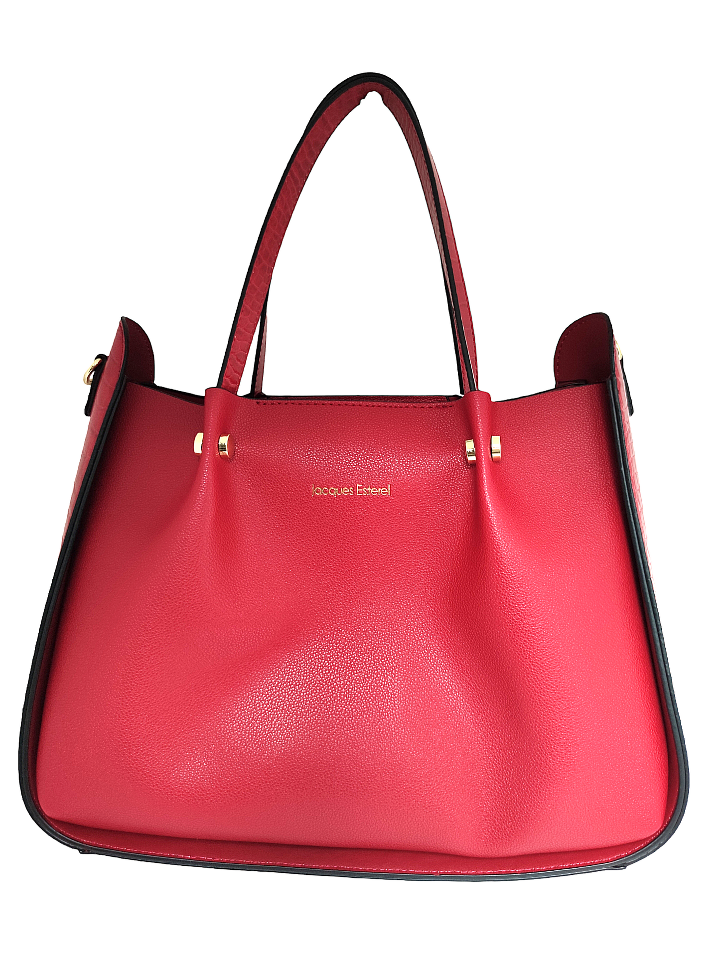 Sac à main Jacques Esterel ( deux en un) cuir Rouge