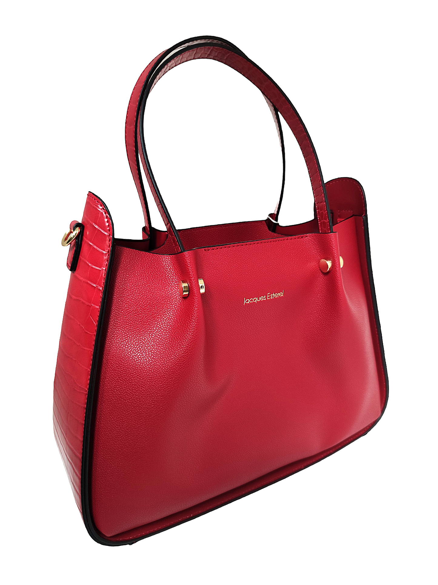 Sac à main Jacques Esterel ( deux en un) cuir Rouge