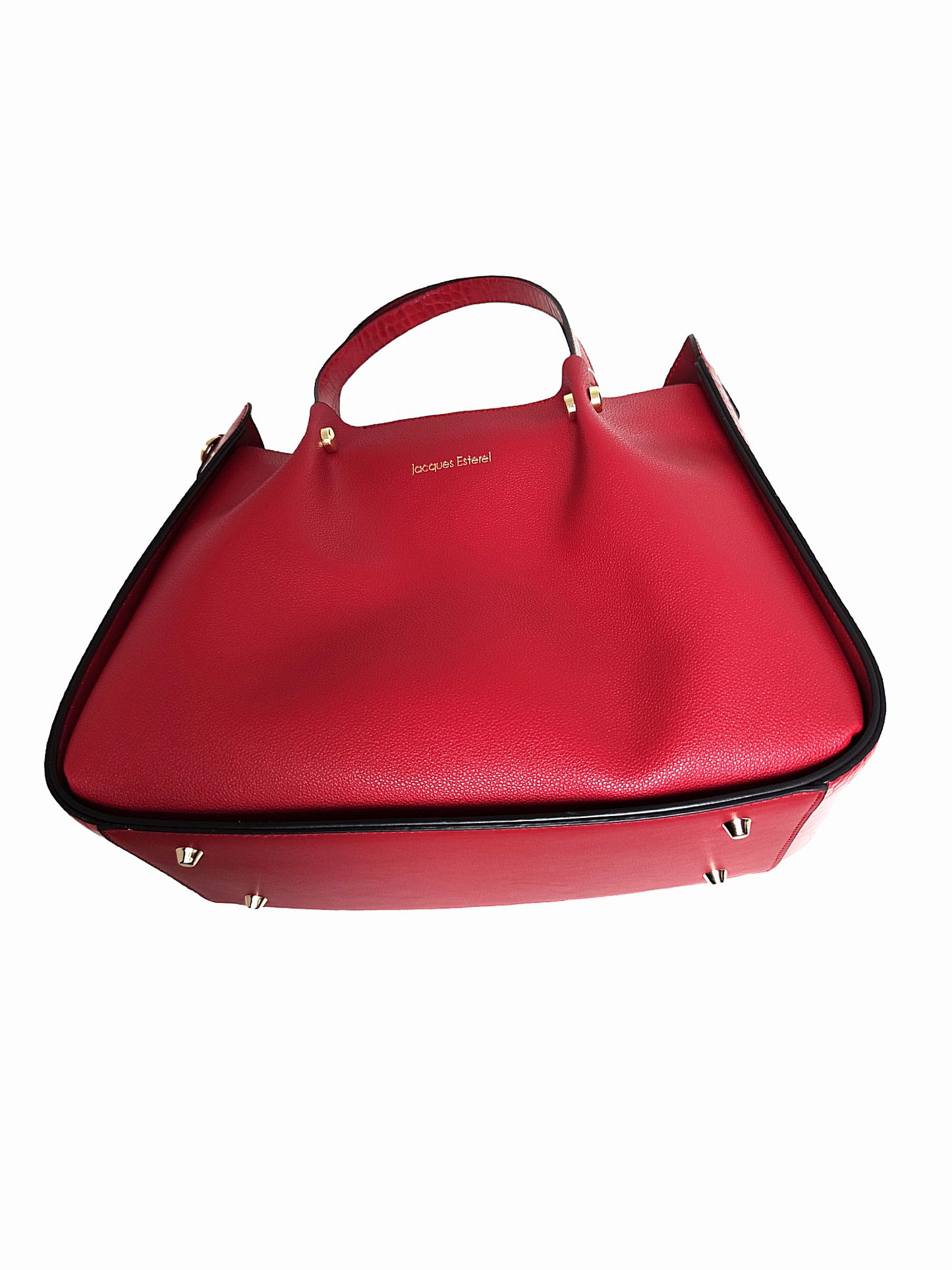 Sac à main Jacques Esterel ( deux en un) cuir Rouge