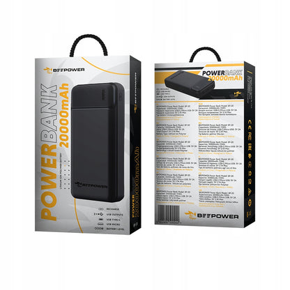POWER BANK BEEPOWER 20000 MAH BP 20 2.1A 2XUSB BLACK