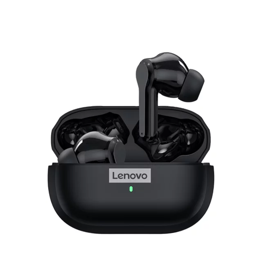 Original Lenovo LP1S TWS Écouteur sans Fil Bluetooth 5.0 Imperméable à Réduction du Bruit de Sport avec Micro - black