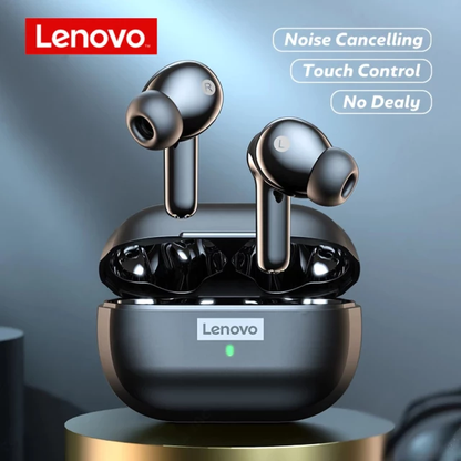 Original Lenovo LP1S TWS Écouteur sans Fil Bluetooth 5.0 Imperméable à Réduction du Bruit de Sport avec Micro - black