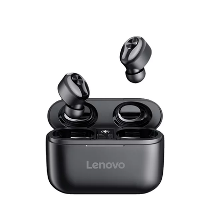 Lenovo Ht18 Wireless Bt Casque Intra-Auriculaire Sports Ecouteurs Hifi Qualite Sonore Resistant A La Transpiration Reduction Du Bruit Casque Noir