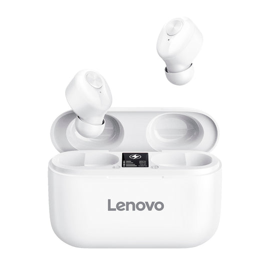 Lenovo Ht18 Wireless Bt Casque Intra-Auriculaire Sports Ecouteurs Hifi Qualite Sonore Resistant A La Transpiration Reduction Du Bruit Casque blanc