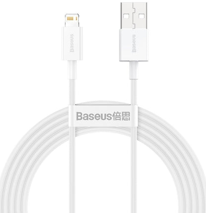 BASEUS- CABLE LIGHTNING 1m POUR IPHONE /  BLANC