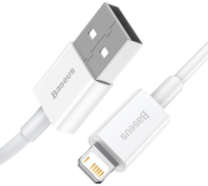 BASEUS- CABLE LIGHTNING 1m POUR IPHONE /  BLANC