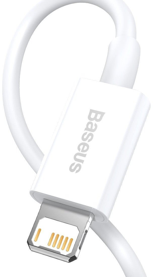 BASEUS- CABLE LIGHTNING 1m POUR IPHONE /  BLANC