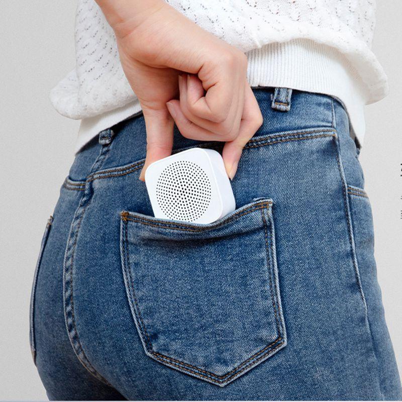 Xiaomi Bluetooth Mini Haut-Parleur 2 AI Contrôle Sans Fil Portable Bluetooth Haut-Parleur Stéréo Basse Mic HD Appel Bruit-Annulation