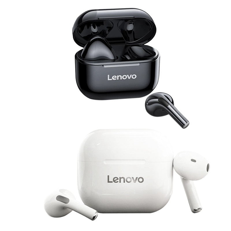 Lenovo LP40 TWS Écouteur Semi-intra-auriculaires Bluetooth sans Fil - Blanc