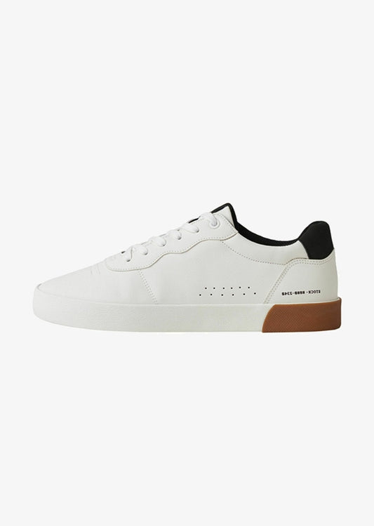 BERSHKA, mit  farbiger ferse, white