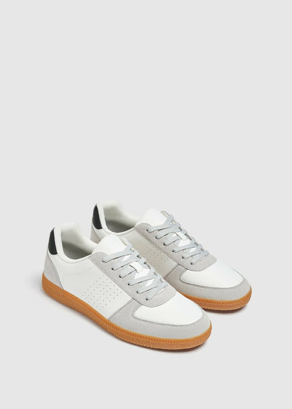 PULL&BEAR, baskets basses - white