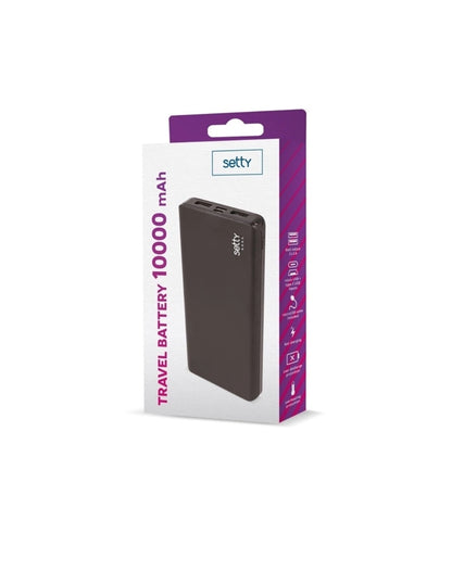 Setty Powerbank, 2x USB, 10 000 mAh