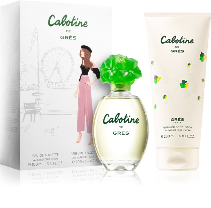 COFFRET CABOTINE de grès- EAU DE TOILETTE 100ml + LAIT POUR LE CORPS 200ml